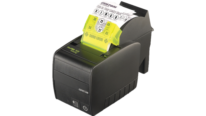 Custom KUBE II Thermal printer Lottery ticket scanner