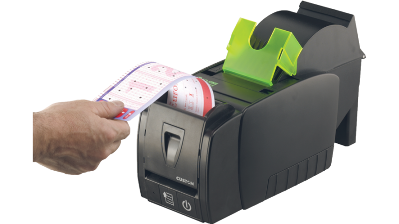 Custom KUBE II Thermal printer Lottery ticket scanner