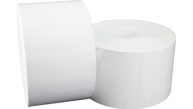 t12516400 60mm 400' hecon c56 carwash 11/16" thermal paper roll